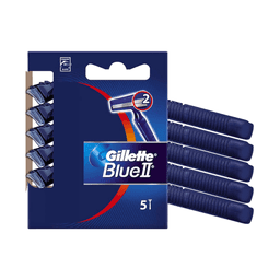 Gillette - BLUE II DISPOSABLE RAZORS BLISTER PACK 5 ct - body care