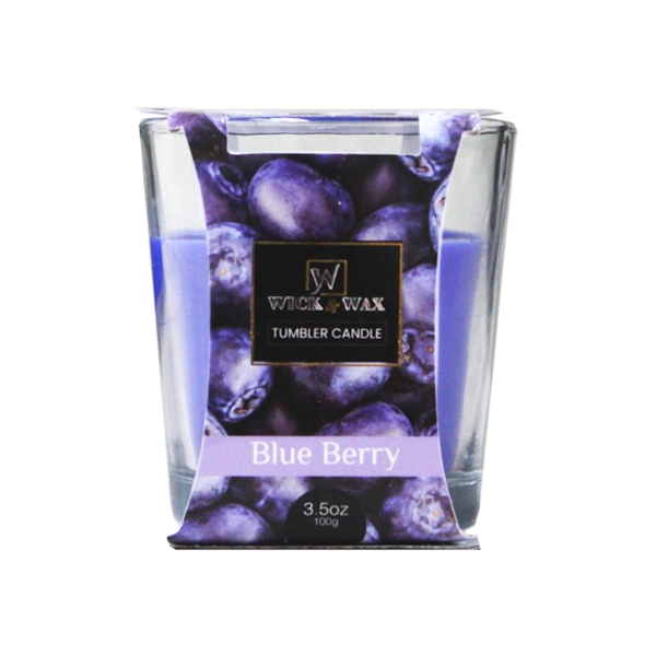 SCENTED CANDLE BLUE BERRY 12/3 OZ