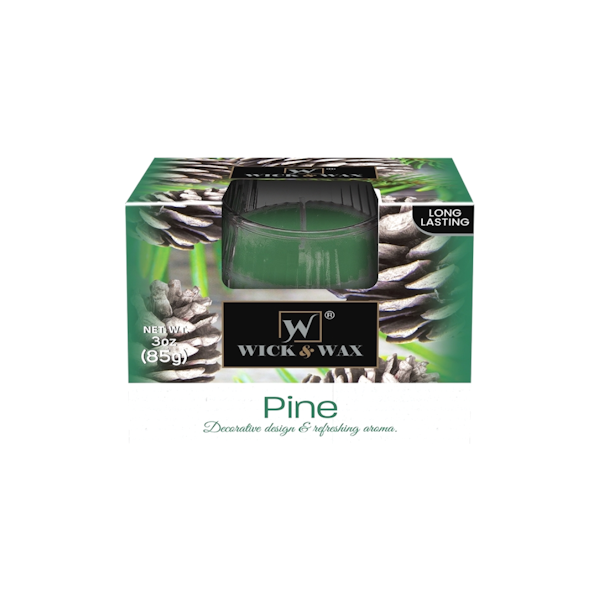 SCENTED CANDLE PINE 12/3 OZ