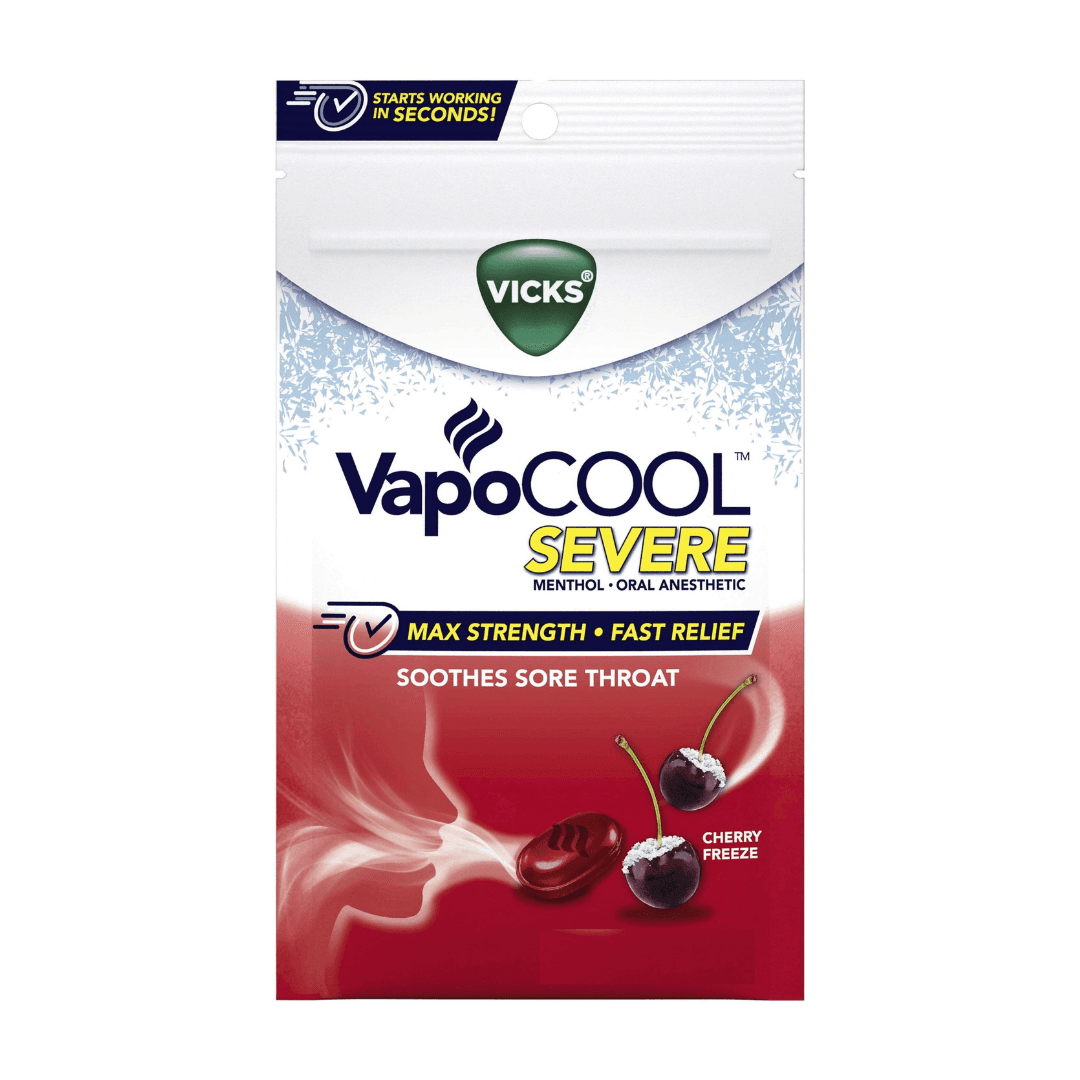 VAPOCOOL SEVERE DROPS CHERRY FREEZE 12/18 ct