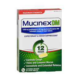 Mucinex - DM EXPECTORANT & COUGH SEPRESSANT TABLETS 14 ct - Medicine