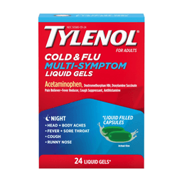 COLD & FLU MULTI SYMPTOM NIGHT LIQUID GEL 24CT image