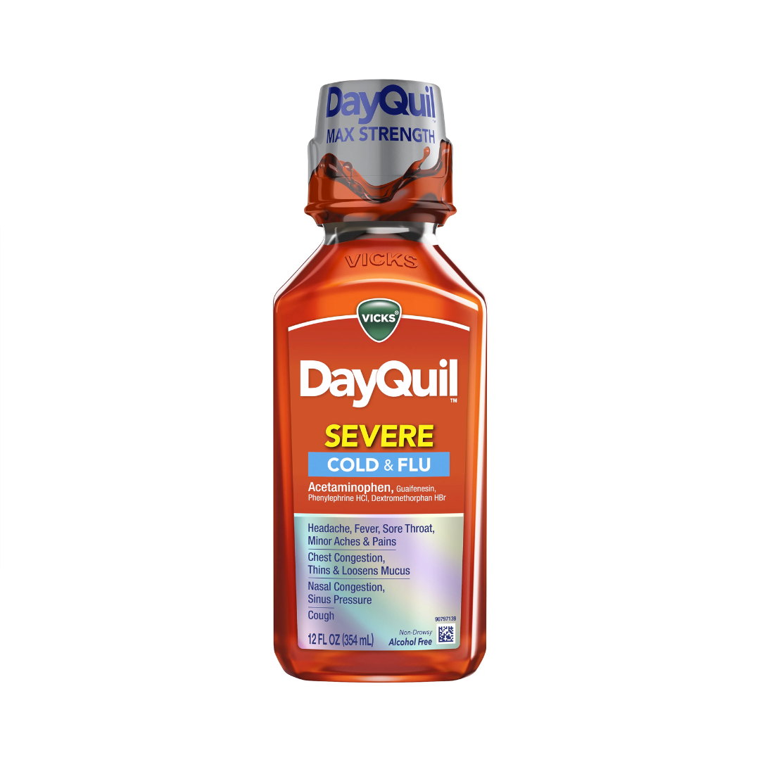DAYQUIL MAX STRENGTH COLD & FLU SEVERE 12 oz