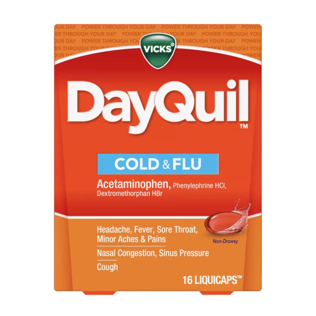 DAYQUIL COLD & FLU LIQUIDCAPS 16 ct