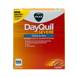 DAYQUIL SEVERE COLD & FLU CAPLETS 32/2 ct image