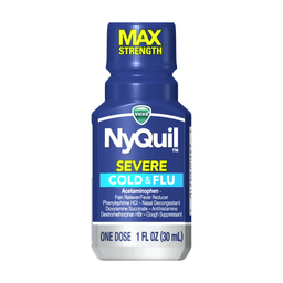 NYQUIL MAX STRENGHT SEVERE COLD & FLU 1 oz cs/8 image