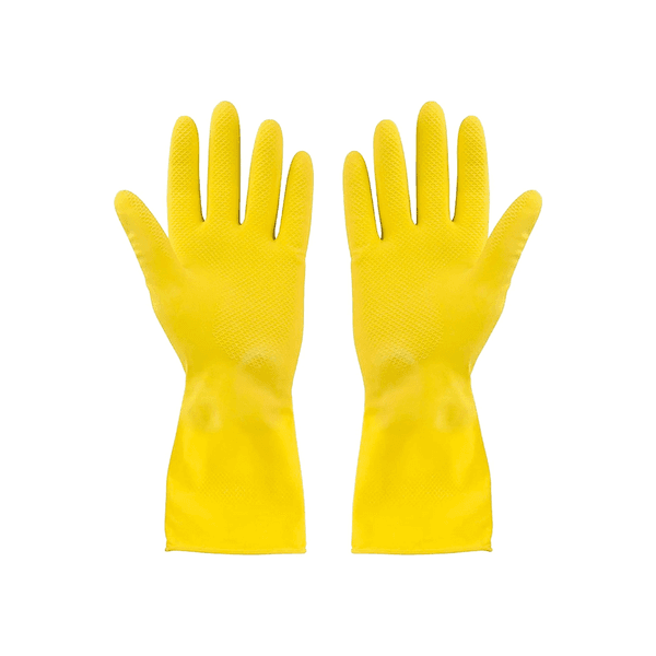 YELLOW LATEX GLOVES SMALL