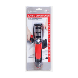 KNIFE SHARPENER W/RED HANDLE image