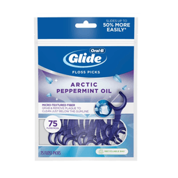 Oral-b - GLIDE FLOSS PICKS ARCTIC PEPPERMINT OIL 75 ct 6/PK - Oral Care