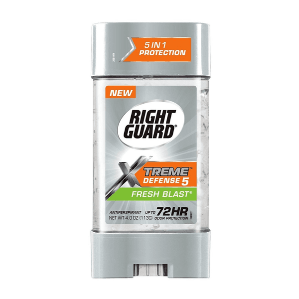 XTREME DEFENSE 5 FRESH BLAST GEL DEODERANT 4 oz