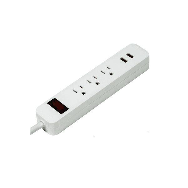 3 OUTLET / 2 USB POWER STRIP