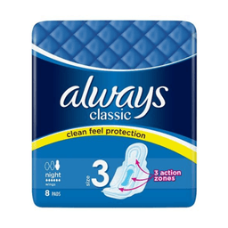 Always - CLASSIC NIGHT WITH WINGS #3 18/8 ct - Body Care