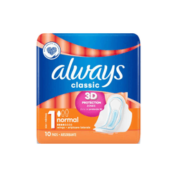 Always - CLASSIC NORMAL WITH WINGS #1 16/10 ct - Body Care