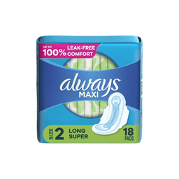 Always - MAXI SIZE 2 LONG 8/18 ct - Body Care