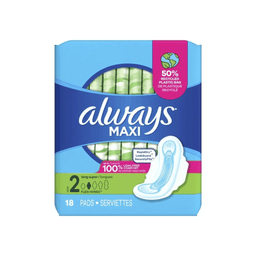 Always - MAXI REGULAR W/WINGS #2 8/18 ct - Body Care