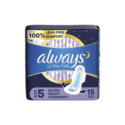 Always - MAXI OVERNIGHT SIZE #5 EXTRA HEAVY W/WINGS 6/15CT - Body Care