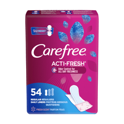 Carefree - REGULAR FRESH SCENT LINERS 54 CT CS/8 - Body Care