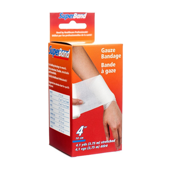 SUPERBAND GAUZE BANDAGE 4"