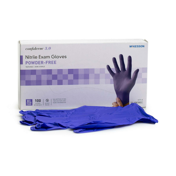 NITRILE EXAM GLOVES X-LARGE 10/100 ct