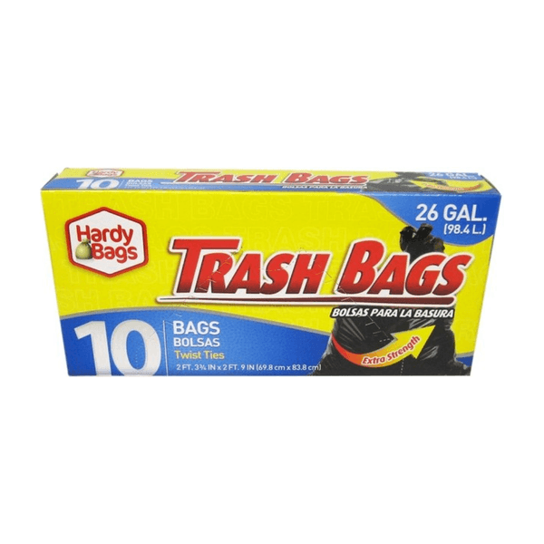 26 GAL BLACK TRASH BAGS 24/10 ct