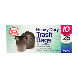 Hardy Bags - 26 GALLON ROLL TRASH BAGS 24/12 ct - Home & Kitchen