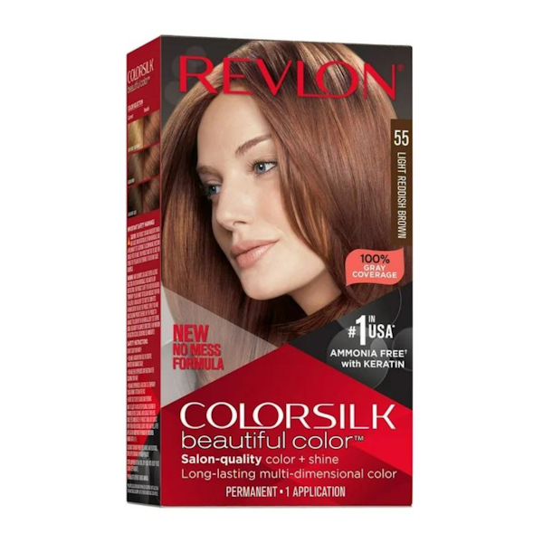 COLORSILK HAIR COLOR 55 LIGHT REDDISH BROWN