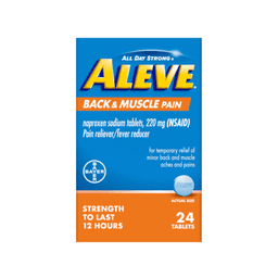 Aleve - PAIN BACK & MUSCLE PAIN TABLETS 24 ct - Medicine