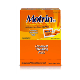 Motrin Ib - IBUPROFEN PAIN RELIVER & FEVER REDUCER CAPLETS 25/2 ct - Medicine