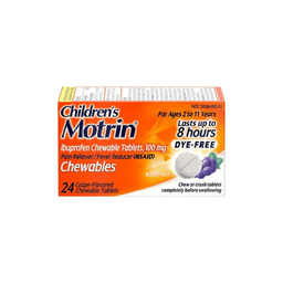 Motrin - CHILDREN IBUPROFEN CHEWABLES DYE FREE TABLETS 24CT - Medicine