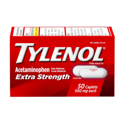 Tylenol - PAIN RELIEF EXTRA STRENGTH ACETAMINOPHEN CAPLETS 50ct - Medicine