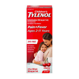 CHILDREN ACETAMINOPHEN LIQUID DYE FREE CHERRY 4oz image