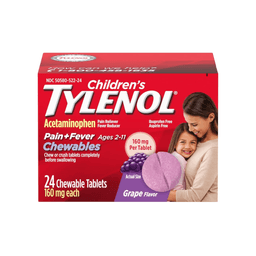 Tylenol - CHILDREN ACETAMINOPHEN CHEWABLES GRAPE 24 ct - Medicine