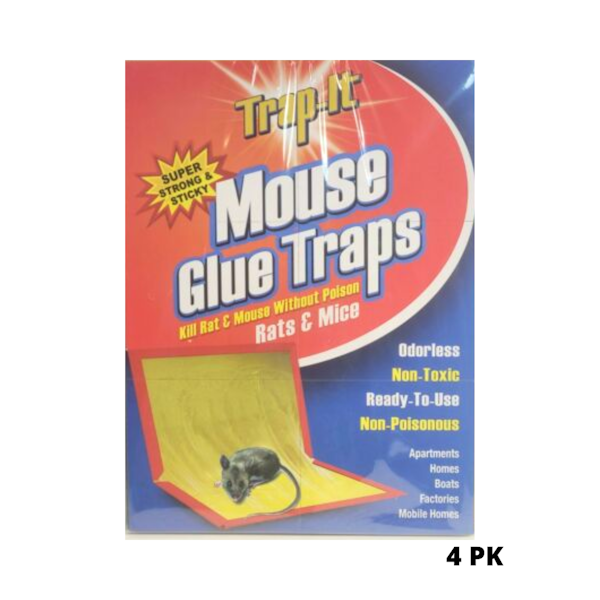 MOUSE GLUE TRAPS 4 pk