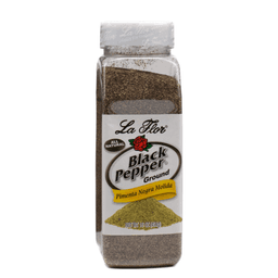 La Flor - BLACK PEPPER GROUND CONV.SIZE 12/16 OZ - Home & Kitchen