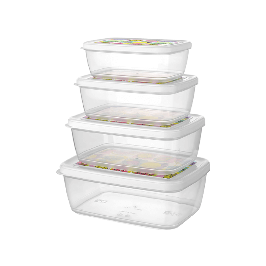 AIRA STORAGE BOX SET FOOD CONTAINERS (SET OF 4)