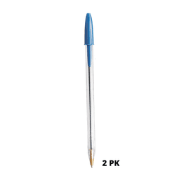 Bic - BLUE PEN 2 pk - Tape/office/games