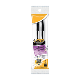 Bic - BLACK PEN 2 pk - Tape/office/games