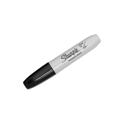 Sharpie - CHISEL TIP BLACK PERMANENT MARKER 6/1 PK - Tape/office/games