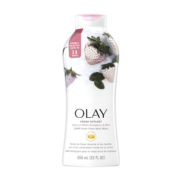 BODY WASH FRESH OUTLAST STRAWBERRY & MINT 22 oz