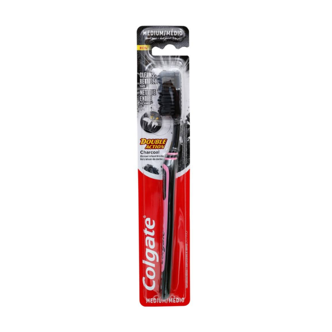 TOOTHBRUSH DOUBLE ACTION CHARCOAL MEDIUM (imp)