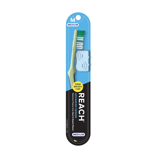 TOOTHBRUSH ADVANCED W/COVER MEDIUM FULL HEAD