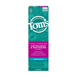 Toms - TOOTHPASTE FLOORIDE FREE PEPPERMINT 4.5 Oz - Oral Care