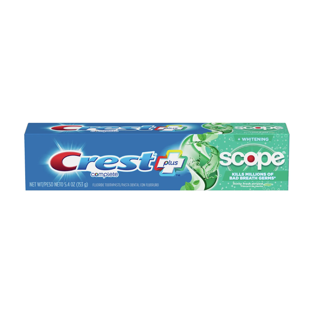 COMPLETE WHITENING + SCOPE COOL PEPPERMINT TOOTHPASTE  5.2 o