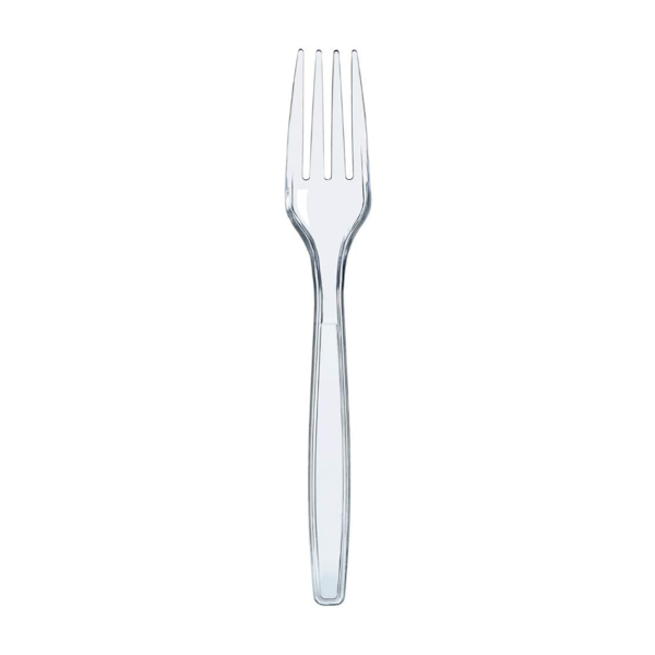 CLEAR PLASTIC FORK 48/51ct