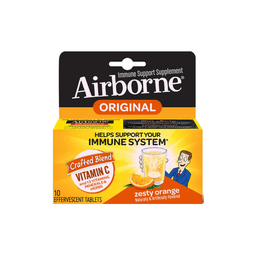 Airborne - ZESTY ORANGE IMMUNE SUPPORT SUPPLEMENT 10 ct - Medicine