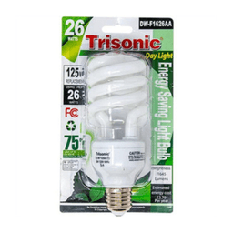 Trisonic - ENERGY SAVING CFL APPLIANCE LIGHTBULB 26W/125W (DW-S1726W) - Batteries/electrical