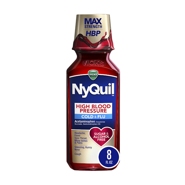 NYQUIL HIGH BLOOD PRESSURE COLD & FLU 8oz