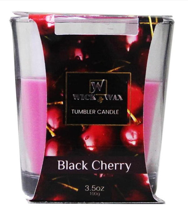 SCENTED CANDLE BLACK CHERRY 12/3 OZ